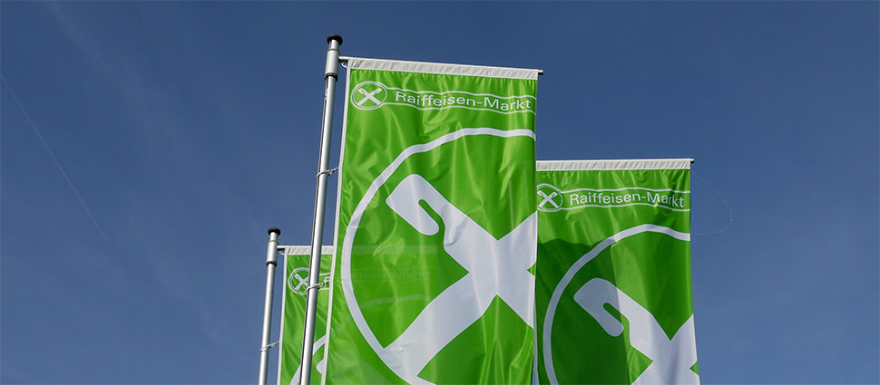 Raiffeisen Fahnen
